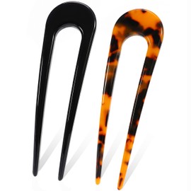 Pack of 2 French Hair Pins, French Hair Pins, Large French Pin, Hair Pins, Bun, French Twist Hair Pin for Women and Girls