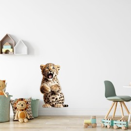 GRAZDesign Wall Sticker Baby Tiger Wall Sticker for Baby Room and Children's Room Wall Sticker for Boys and Girls 46 x 30 cm