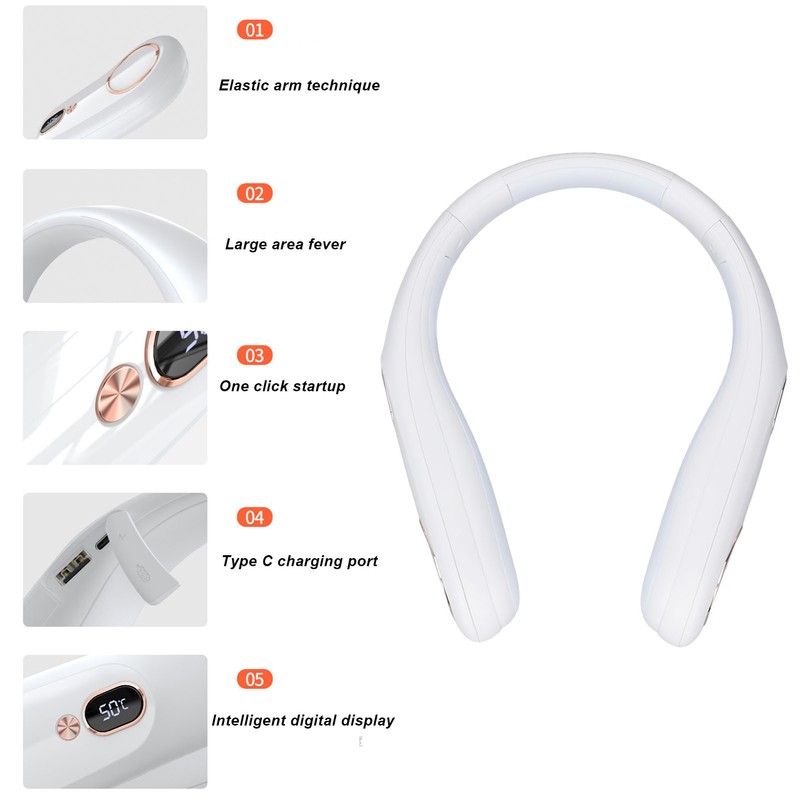 Portable Neck Warmer USB Charging ABS Rechargeable Electric Neck Heater
