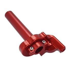 Runfarr Motorcycle Throttle, 22mm CNC Aluminum Quick Twister Throttle With Throttle Cable+Grips+Palm Pad for CRF50 XR250 CRF70 CRF80 CRF100 CRF150 CR250 XR50 Pit Dirt Bike Red