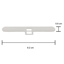 10pcs Vertical Blind Top Hangers, Vertical Blind Parts Spares for 89mm Slat (white)
