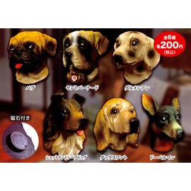 Real Dog Face Magnet riarudoggufeisumagunetto All 6 Species Set gatyagatya