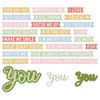 INFUNLY 26PCS Inspirational Word Die Cuts I Love You Valentine