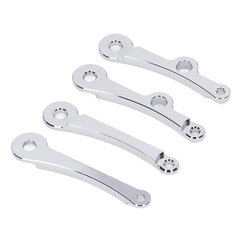 Motorcycle Headlight Mounting Bracket 39 to 41mm Bright Silver Surface