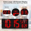 XREXS Large Digital Wall Clock WiFi Sync, 16.5 in Large