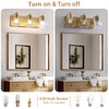 XvmBvm 3 Light Bathroom Vanity Light Fixtures，Bathroom Lighting Fixture Over