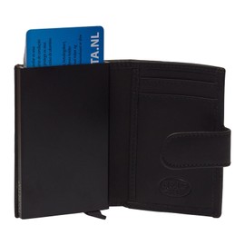 The Chesterfield Brand Leipzig Credit Card Holder 6cc 10 cm RFID Black, black, Vintage