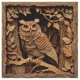Owl Puzzles for Adults 1000 Pieces, Bird Impossible Challenging Forest Jigsaw Puzzles, Nature Jungle Owl Animal Puzzle as Wall Decor