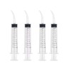 AIMALL 4-Pack 12ml Dental Utility Syringe Curved Tip for Dental