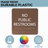 ADA CENTRAL SIGNS - 6" X6" No Public Restroom Sign