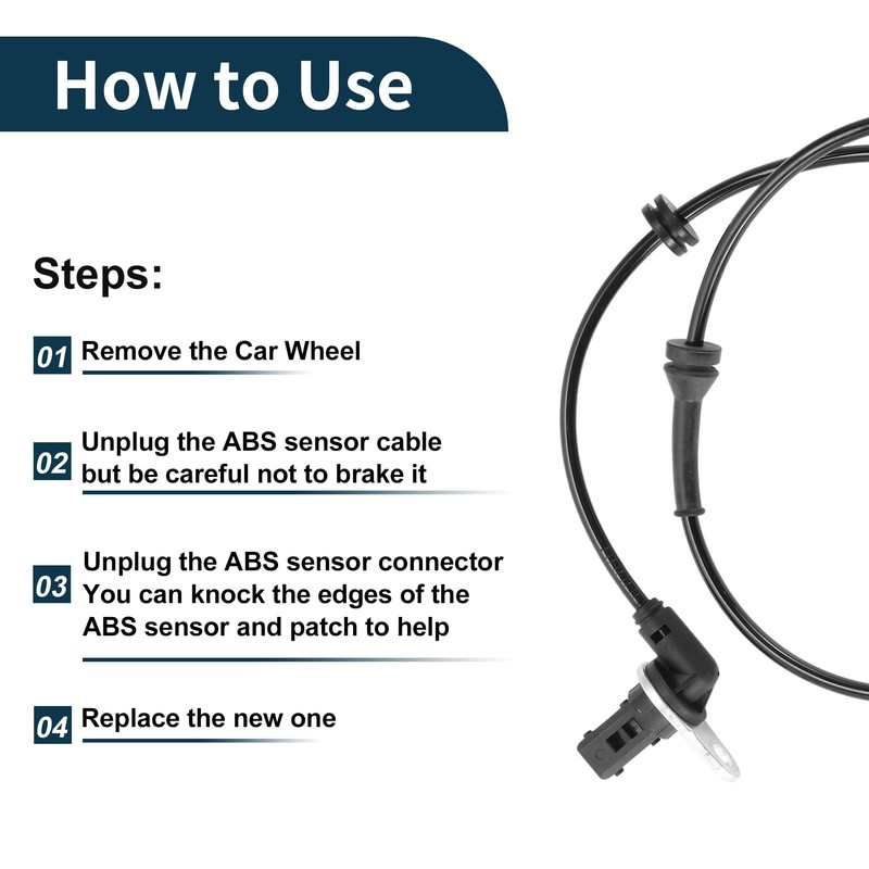 TUCKBOLD ABS Wheel Speed Sensor Front Right ABS Sensor Anti-lock