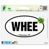 Whee Cullowhee NC North Carolina Oval Vinyl Car Bumper Window Sticker 3" x 2"