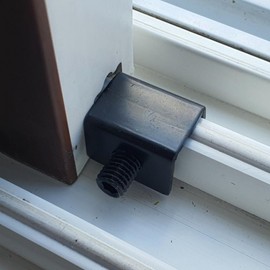 Black Sliding Door Frame Stopper Small 3ea