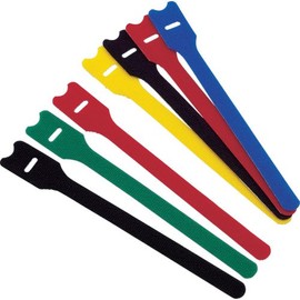 TRUSCO Magic Band Strap, Black, 20 cm 4 Pack of mks2520bk