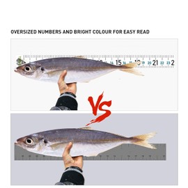 51 Inch Fish Measuring Tape Sticker for Boat 3Pcs Waterproof Self Adhesive Fishing Ruler for Boat Fishing Rod Kayak Accessories Cooler Workbench (White Ruler)