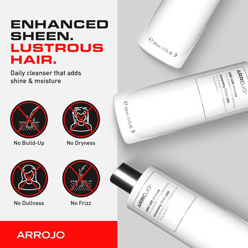 Arrojo Shine Luxe Cleansing Shampoo, 8.5 fl oz – Cruelty-Free,
