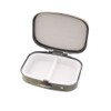 Daio Manufacturing B325-2 Square Portable 2-Compartment Accessory Case, Stainless Steel,