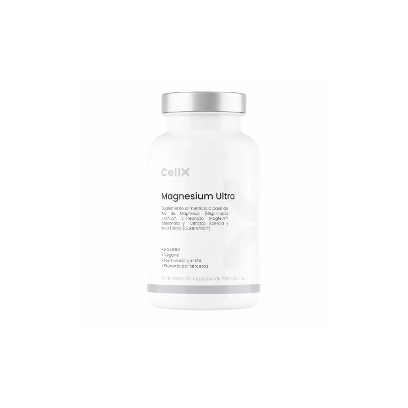 Cellx Magnesium Ultra 390 Magnesio Elemental Bisglicinato Traacs Magtein Gluconato