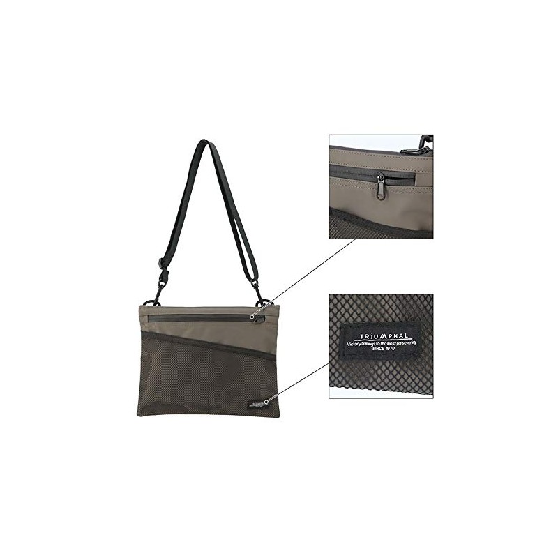 Liberta Men's Women's Sacoche Bag, Casual, Simple, Black