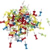 Coloured Push Pin,100 PCS Plastic Thumb Tacks Clear Push Pins