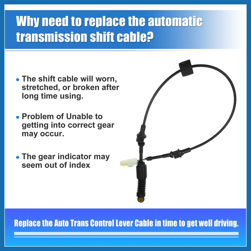 A ABSOPRO Automatic Transmission Gear Shifter Cable for Corvette C5