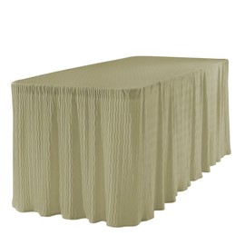 The Folding Table Cloth 6 Foot Champagne 30x72x29