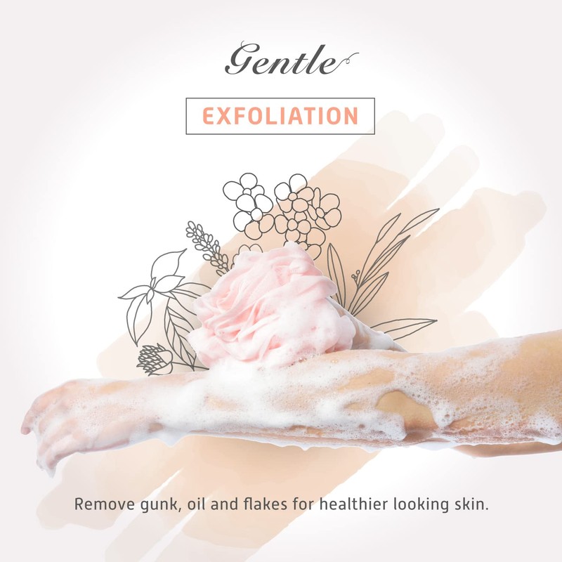 Spongentle Premium Deep Cleansing Loofah Sponge for Radiant Skin, Pack