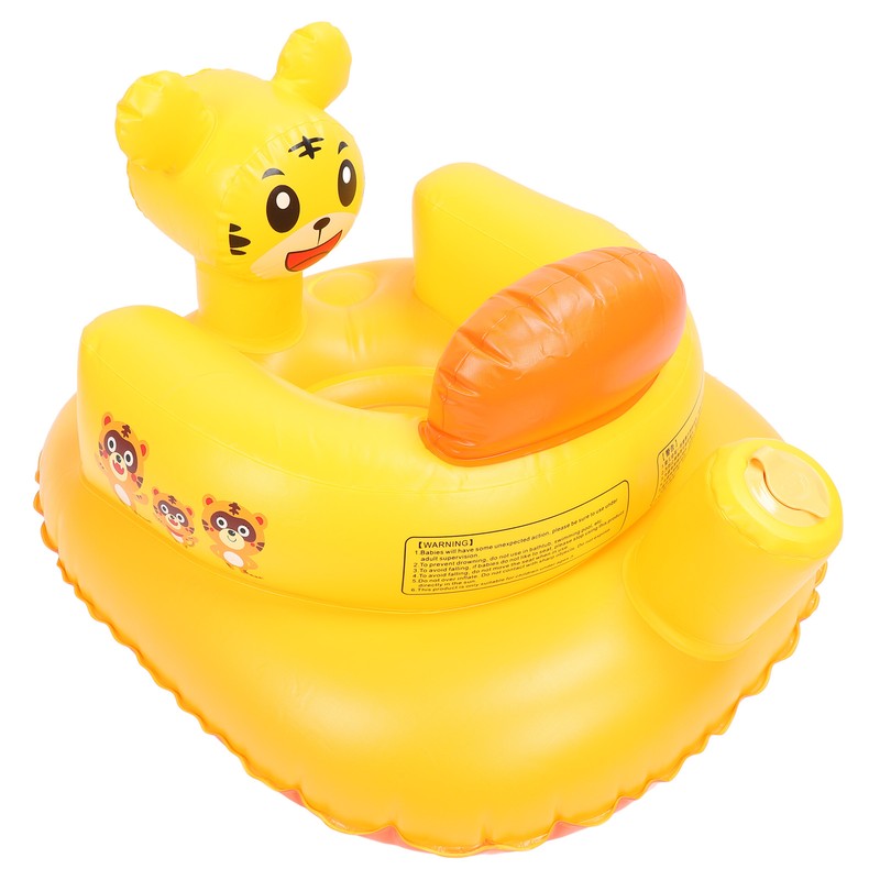 Inflatable Toddler Chair Cartoon Animal Skin Friendly PVC Soft High