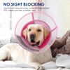 KOESON Dog Cone Collar with Adjustable Drawstring, Reflective & Soft