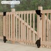 Sliding Gate Kit with Wheel,Heavy Duty Fence Gate Frame Kit