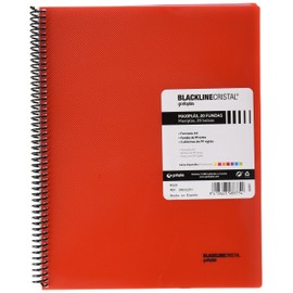 grafoplas 39832251 – 20 Pockets Folder, A4, Tapas, PP Red