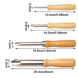 Nexolia 4Pce Straw Hole Punch, Straw Hole Punch for Deli Containers, Hole Puncher for Plastic Lids, A Straw Puncher Suitable for Lemon Water and Milk Tea Lids