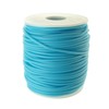 Cyan Rubber Hollow Tube Cord 5M Continuous Length 2mm Thick