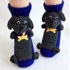 Ulalaza Non-slip Household Floor Socks Knit Sweater Casual Socks Slippers