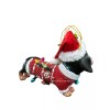 Unbranded Dachshund Weiner Dog Christmas Tree Ornament Lights Sweater Santa