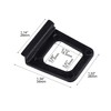Ypzxola Window Screen Lift Tabs - Hollow, Universal, Black Plastic