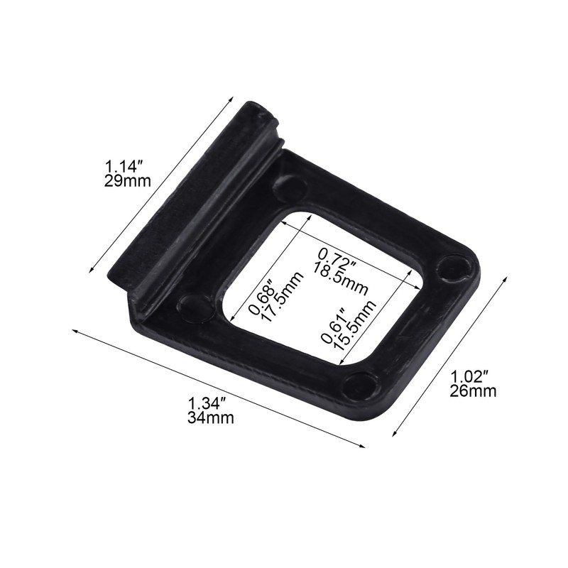 Ypzxola Window Screen Lift Tabs - Hollow, Universal, Black Plastic