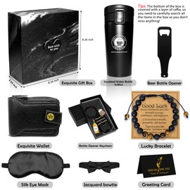 Birthday Gifts for Men Who Has Everything, 8 Pack Premium Birthday Gifts Box for Dad Boyfriend Husband Brother Son Coworker Friends, Surprise Sets for Father's Day, Valentine's Day, Christmas Day