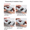 Rechargeable Men Electric Hair Clipper Trimmer Double Head Razor Reciprocating