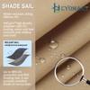 Heyomart Triangular Sun Sail, Waterproof, Sun Protection, Includes Mounting Ropes,