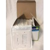 Leviton 80605-W 2-Gang 1-Toggle 1-Decora/GFCI Combo Wall-Plate Outlet Cover Mid