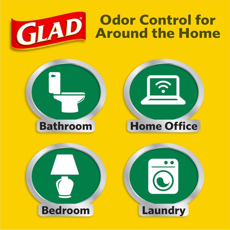 Glad Small Kitchen Drawstring Trash Bags, 4 Gallon, Febreze Sweet