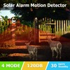 Solar Strobe Alarm Light with Motion Sensor Siren Outdoor Alarm