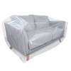 Polythene Plastic Sofa Chair Cover | Protective Dust Sheet for