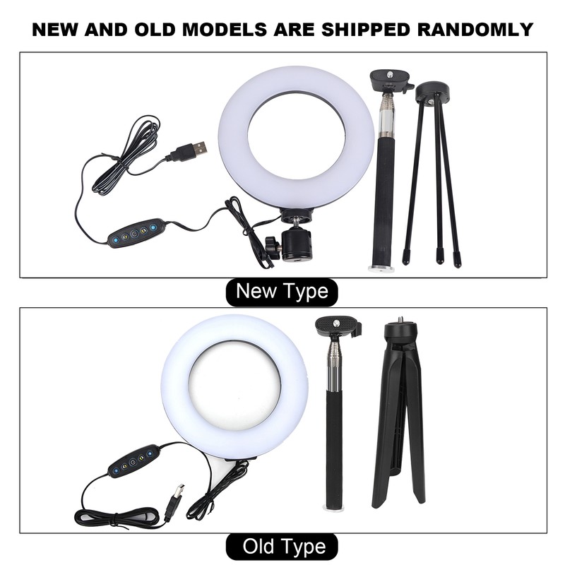 6 Inch Ring Light Dimmable LED Fill Light with Stand