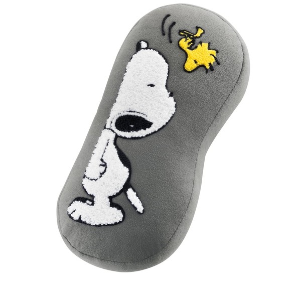 Bonform 7262-89GY Relaxed Snoopy Seat Belt Cushion, 5.9 x 3.9 x 11.8 inches (15 x 10 x 30 cm), Gray