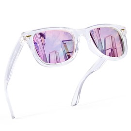 FancyPink Women's Polarized Sunglasses- UV400 Protection Mirrored Beach Eyewear, Designer Fashion Sunglasses - Medium Fit