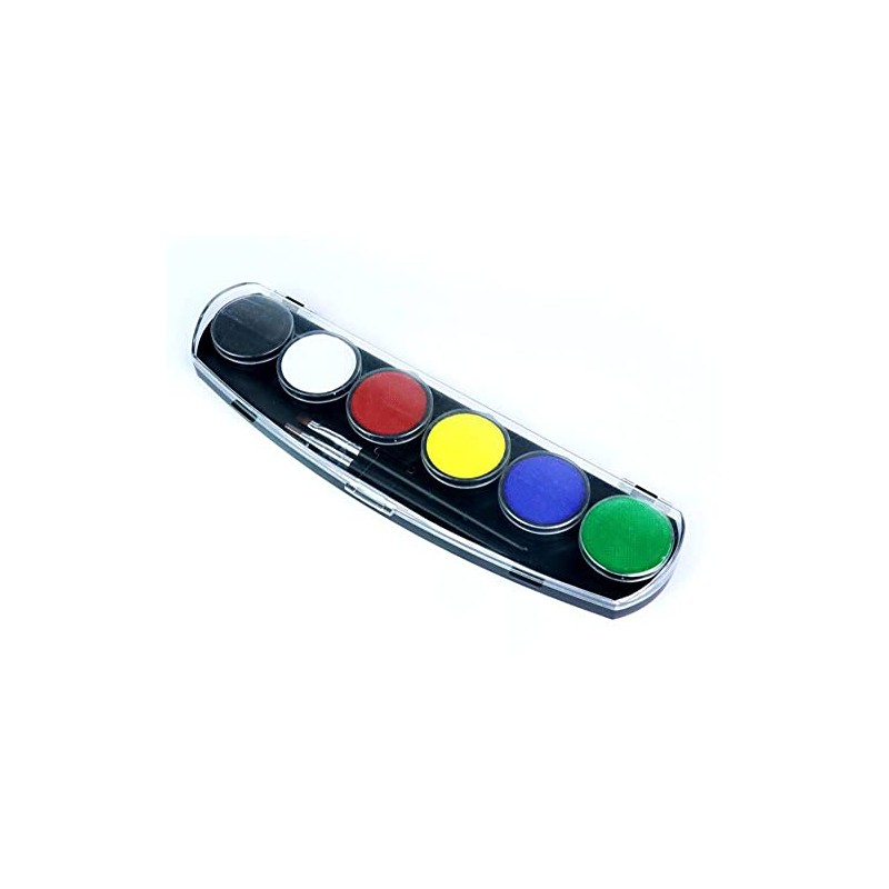 Bodypainting Facepainting set of water colors - 6 Colors (6x10g)