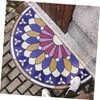 LABRIMP Bathroom Door Mat Skid-Resistant PVC Semicircle Mat Easy to