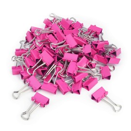 Rapesco 1491 19 mm Foldback Clips, Hot Pink, Pack of 80